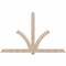 Ekena Millwork Redmond Smooth Timber Gable Bracket, Douglas Fir, 108"W x 68"H x 5 1/2"D x 5 1/2"F, 15/12 Pitch GBW108X68X0606RED00SDF - alternate 1